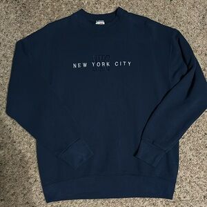 men’s L NYC crew neck sweater